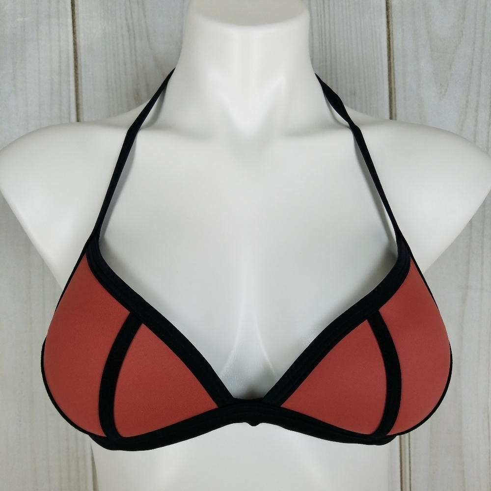PINK Victoria's Secret Terracotta Red Bikini Top